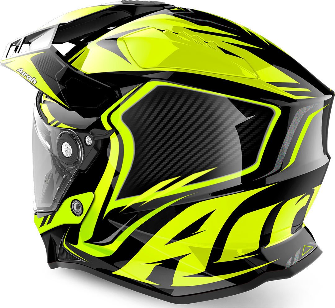 AIROH COMMANDER CARBON YELLOW GLOSS S