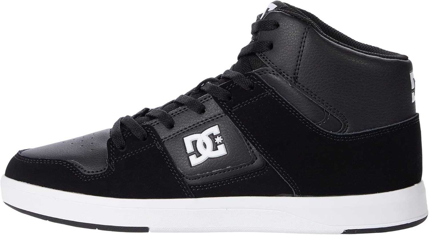 DC Cure Casual High-Top Skate Shoes Sneakers Black/White 8.5 D (M)