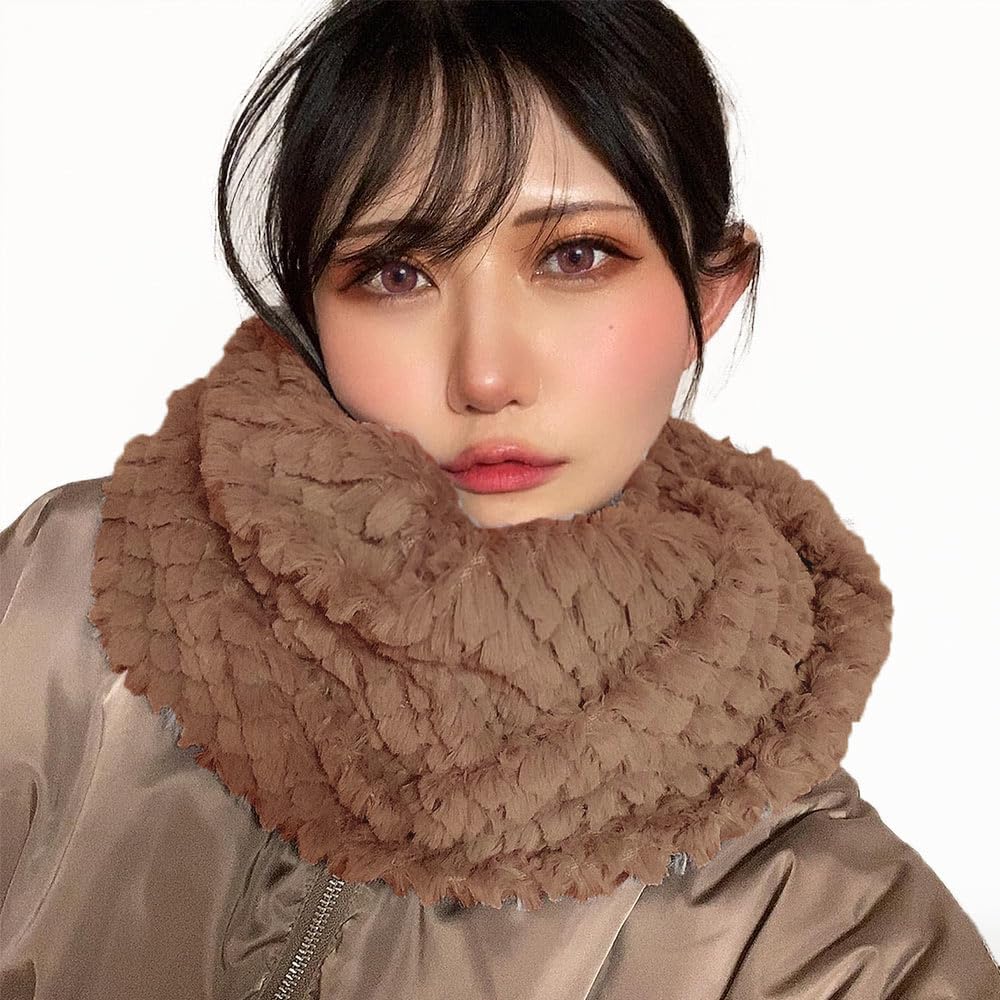 ふわふわリッチファー♡ レディース スヌード ネックウォーマー エコファー st-152001.jpg