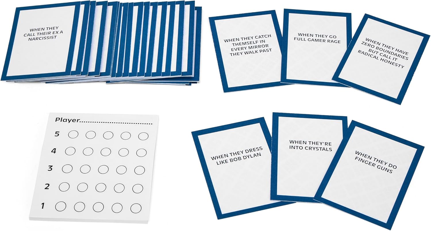 The Big Ick - A hilarious game about rating your icks - sync with your friends about shared icks - party games - card games - ages 14+