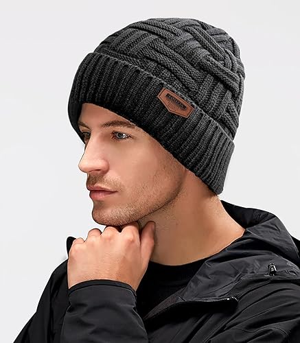 Miniatura 6 de Loritta Winter Hat Warm Knitted Thick Baggy Slouchy Beanie Skull Cap for Men Women Gifts