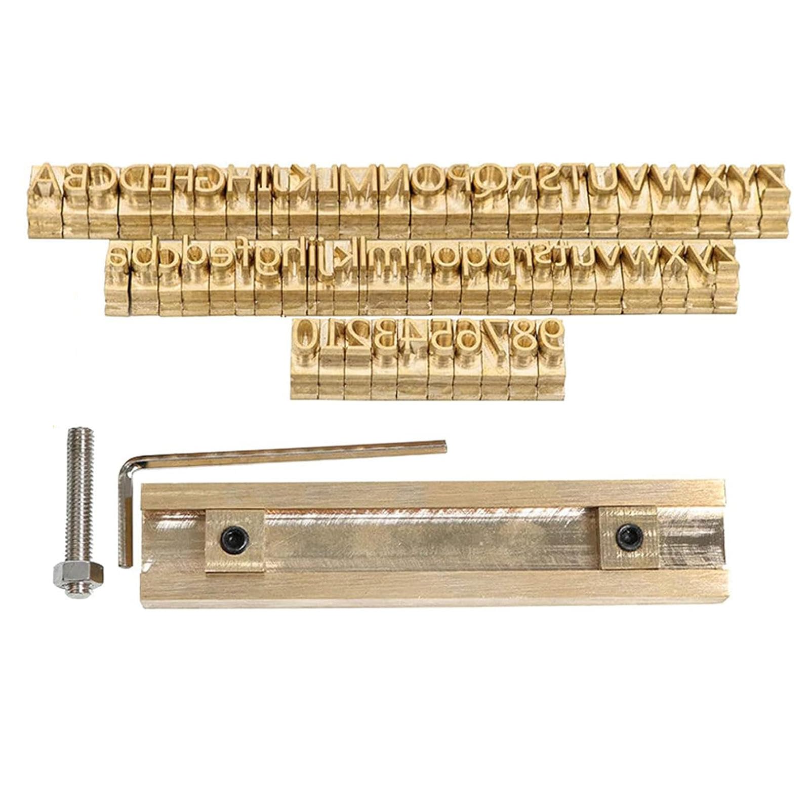 Kupfer-Messing-Stempelformen, Flexible Buchstaben, Zahlen, Alphabete, Symbole, Zeichen, Formen, Gravurformen für Heißfolienprägemaschine, DIY-Geschenke (Microsoft Elegant Black)