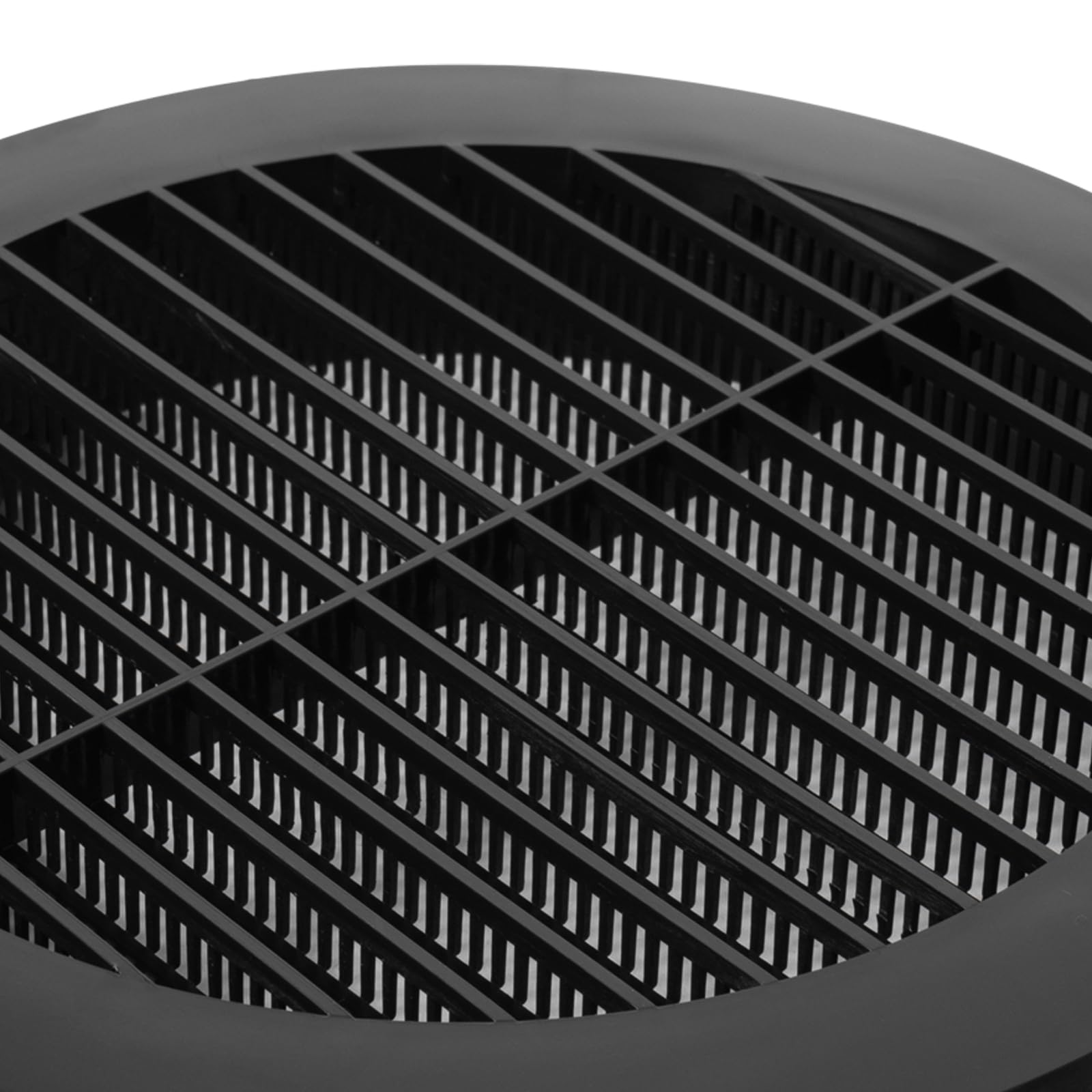 6'' Inch / 150 mm Plastic Vent Cover Black, Round Soffit Vent, Exhaust Ventilation Louver, Air Inlet Grille Cover - Image 4
