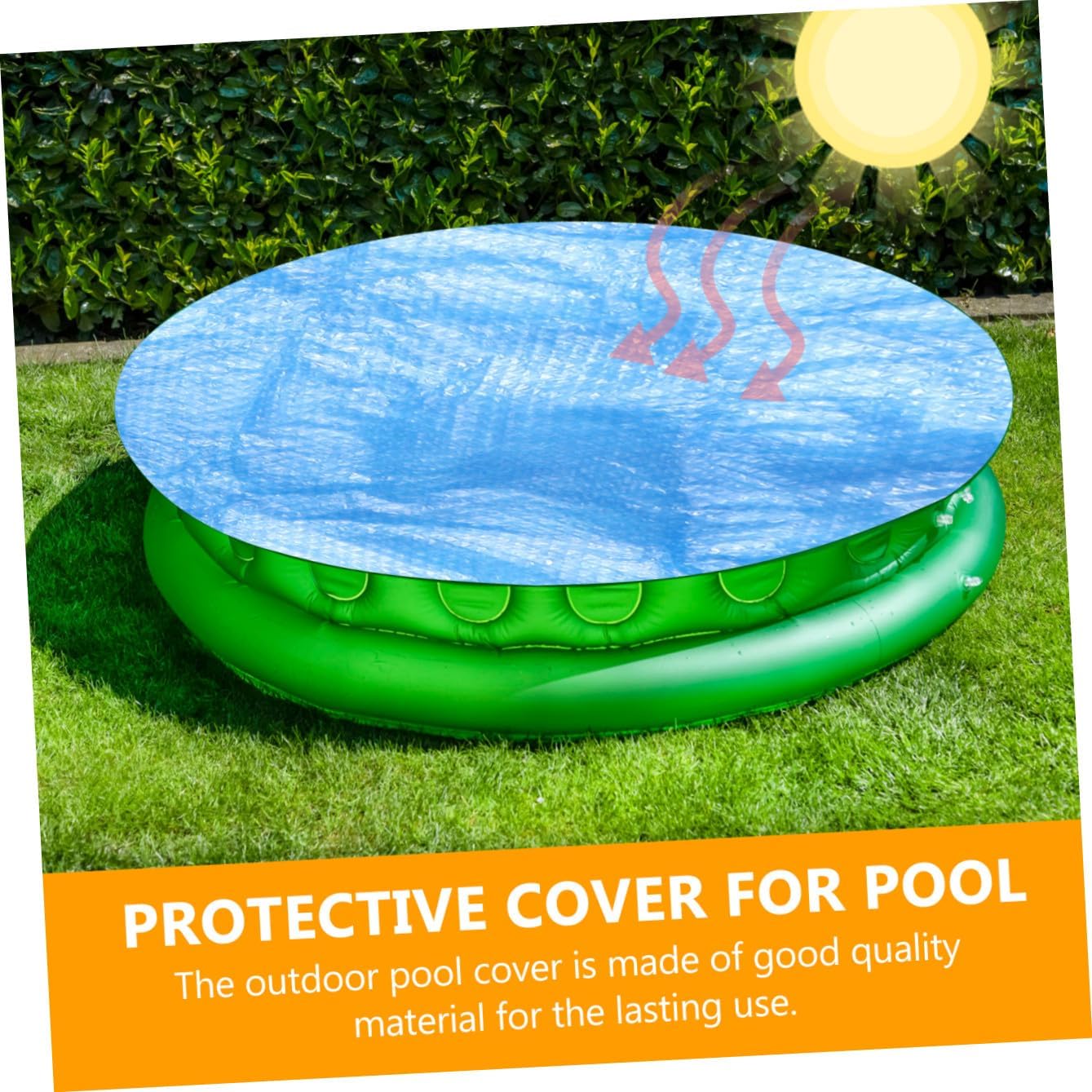 Cabilock Cover Hot Tub Cover Swimming Pool Dust Cover Outdoor Spa Covers for Bathtub/Salu/Bubble Message Spa Covers Blue Outdoor Drain Round