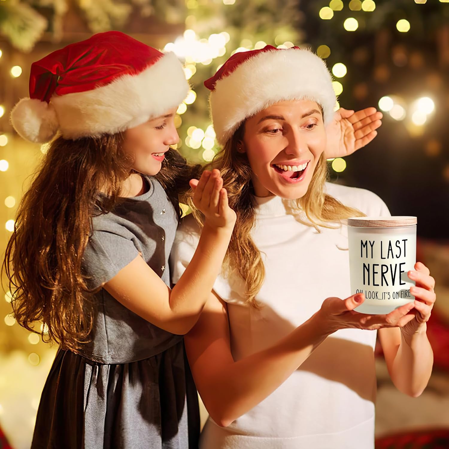 Funny Birthday Gifts for Women, Valentines Day Gifts for Her, Mom Wife Birthday Gift Ideas, Gag Gift for Women Who Have Everything, My Last Nerve Candle for Mom Sisters Best Friends Coworkers Teachers - Image 6