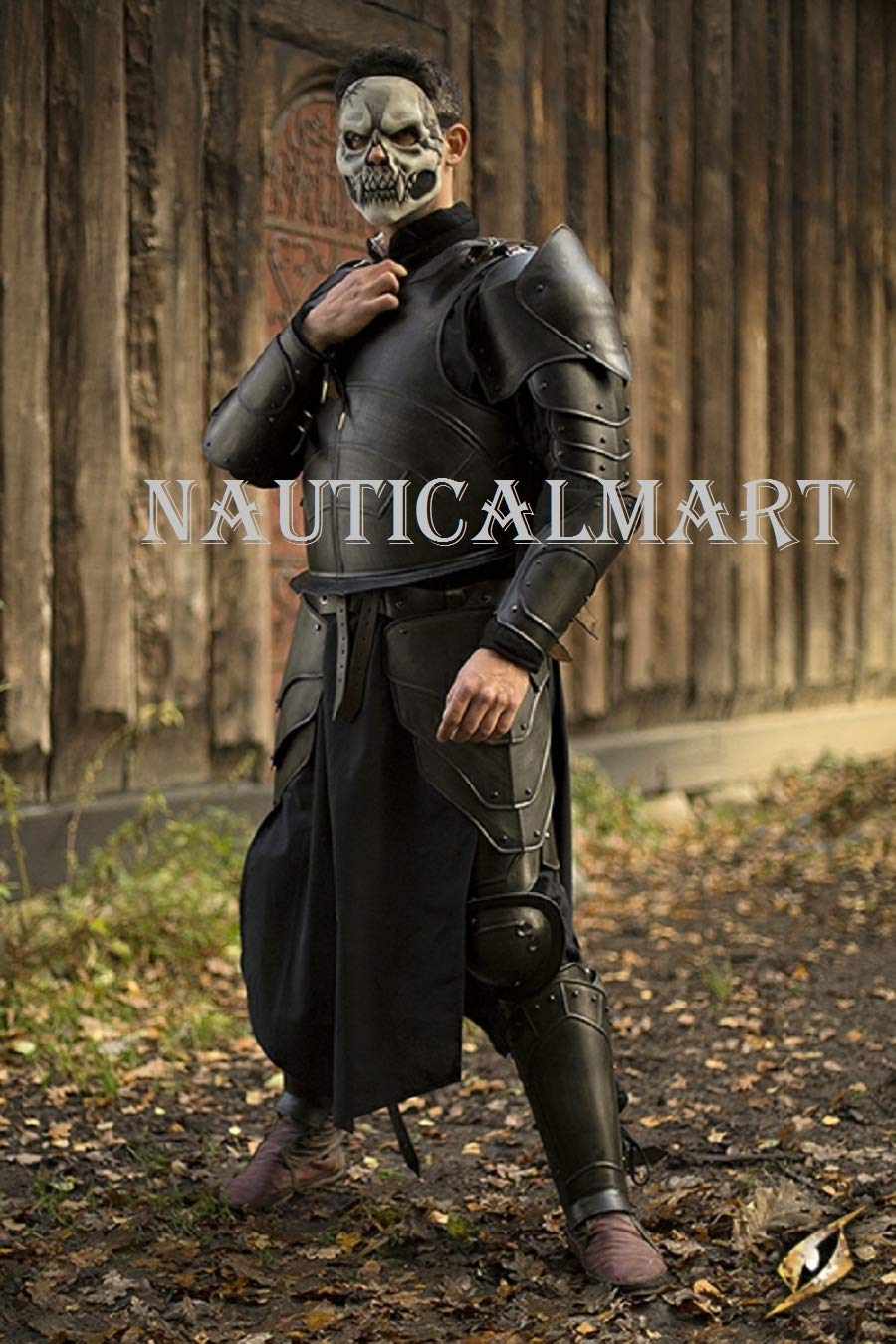 NauticalMart Armor ConQuest Undead Armour Set Complete Package Black Halloween costume