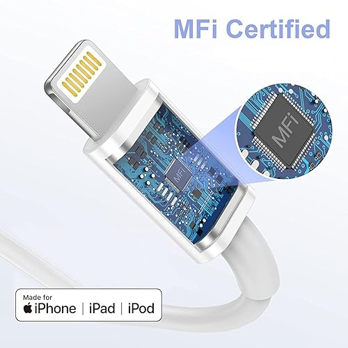 Miniatura 2 de Cable de audio Lightning a 0.138 in, cable auxiliar estéreo de iPhone a automóvil compatible con iPhone 14131211XRXSX876 PlusSE 2, 3.3 pies (blanco)