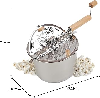 Wabash Valley Farms Whirley-Pop Popcorn Popper - Stainless Steel