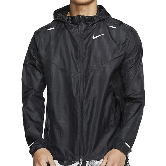 nike black casual jacket
