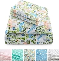 Vista 11 de Vonty- Juego de sábanas de microfibra cepillada para niñas, ultra suave y fácil de lavar.