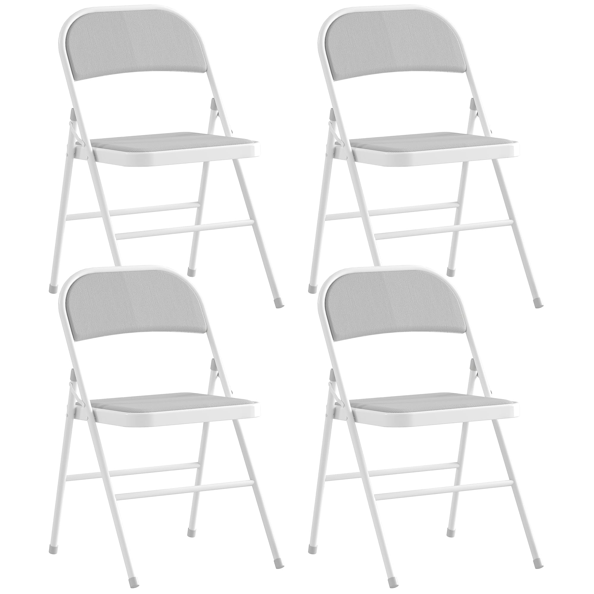 homcom lot 4 chaises pliantes salle à