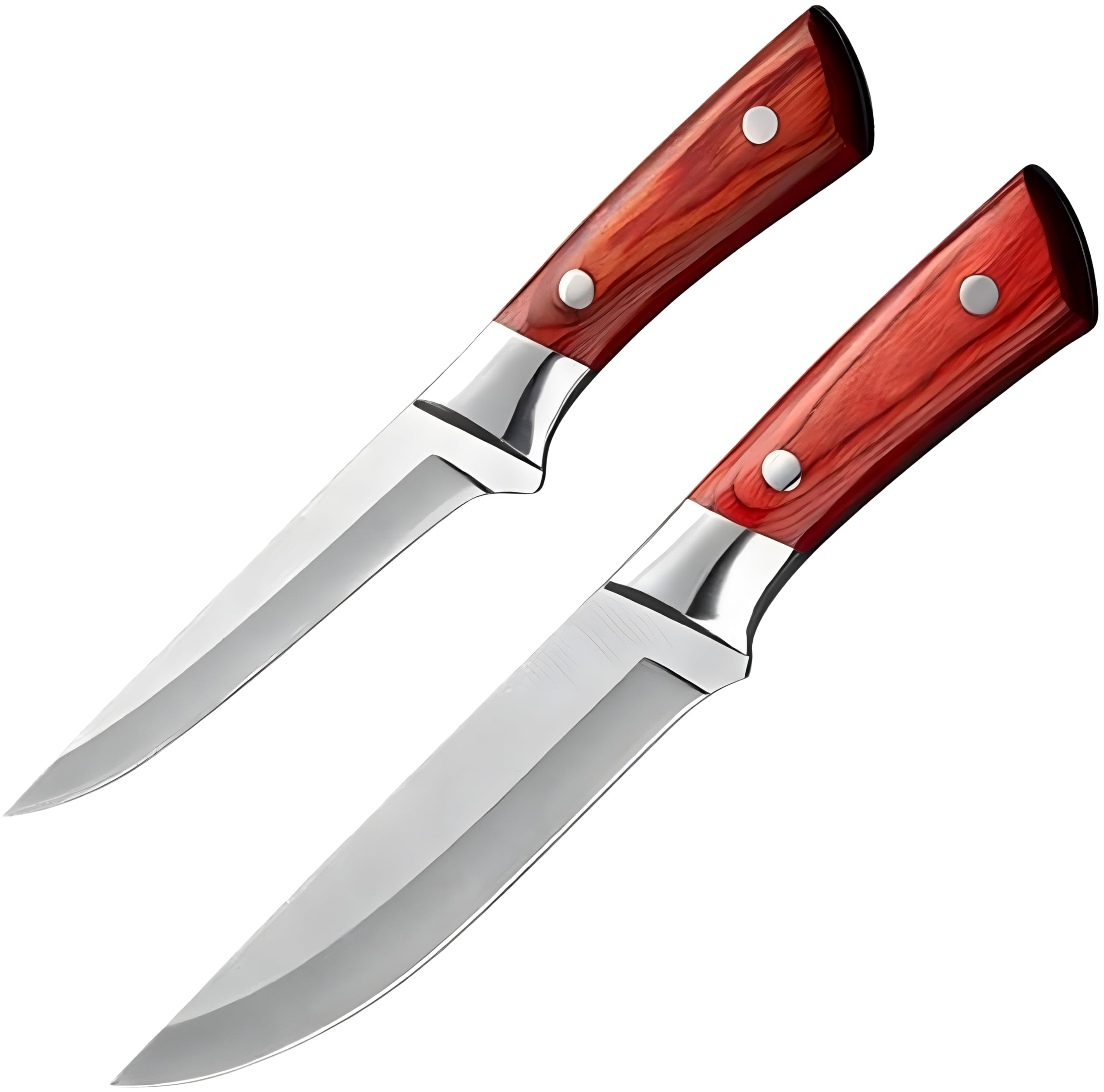 Wizbiz Meat Cleaver 3PCS Butcher Kitchen Knife Set Stainless Steel Slaughter Boning Knife for Meat Bone Fish Fruit Vegetables Slicing Chef Knife — Amazon image 8