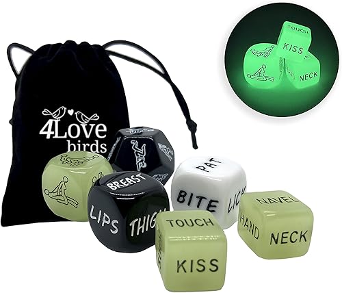 4Lovebirds - Juegos de dados sexuales, dados con posiciones sexuales, diversión en el dormitorio, dados traviesos sexuales para parejas, juego de
