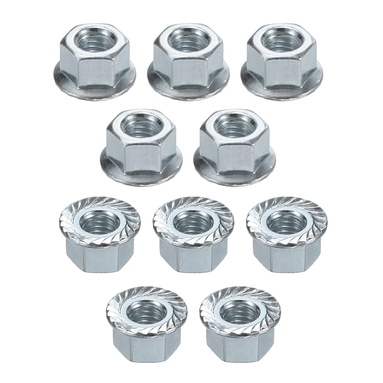 M METERXITY 10-Pack Flange Guide Bar Nuts 8mm x 1.25 Manganese Steel Chainsaw Parts