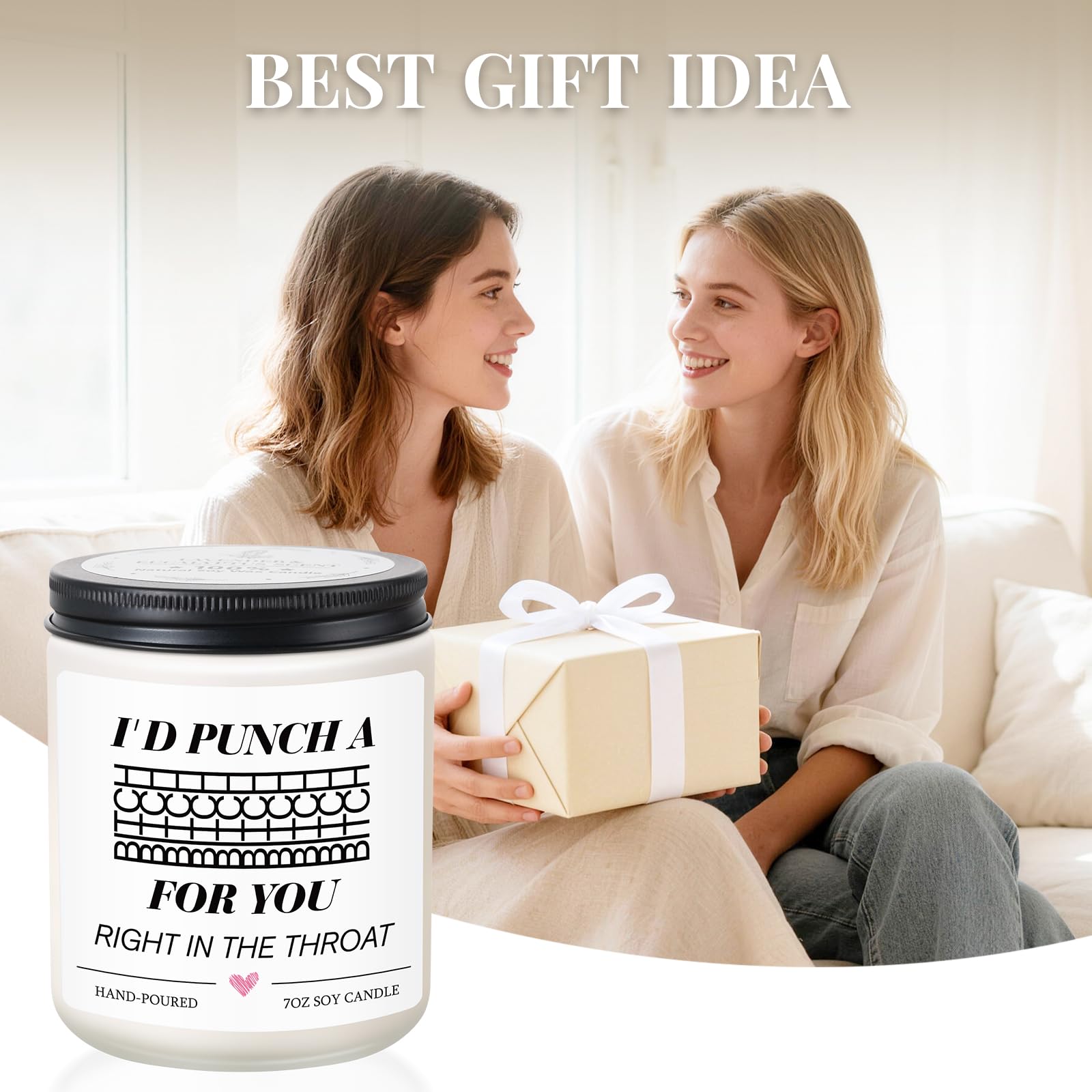 Hidden Message Scented Candle, Fuck This Shit Candle, Birthday Gag Gifts for Women, Adult White Elephant Christmas Gifts, Novelty Items for Adults, Unique Gag Gift for Women Friends Bestie Girlfriend