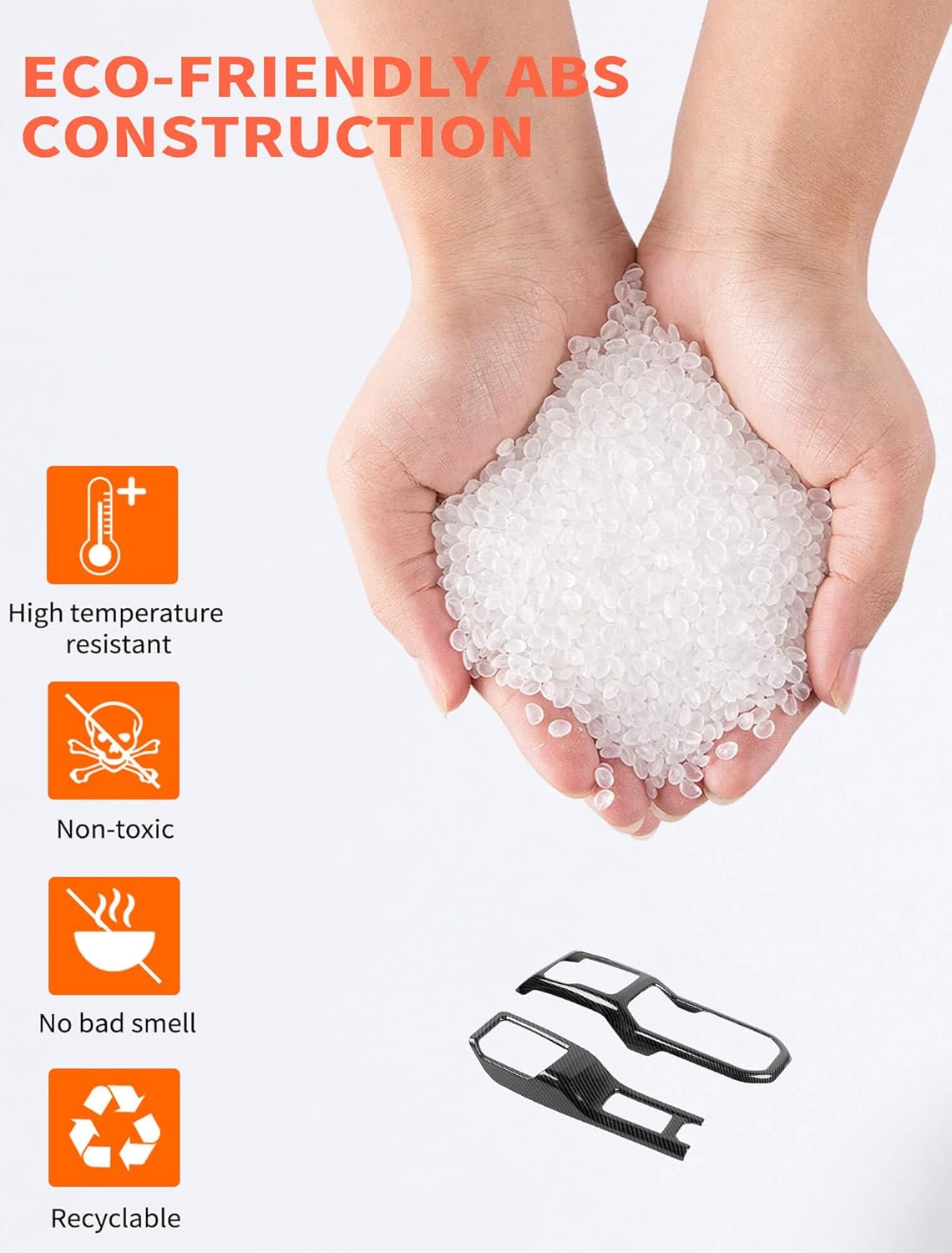 Savadicar Carbon Fiber Interior Accessories - Gear Shift Panel Trim Set for 2018-Present Jeep Wrangler JL JLU 4XE & Gladiator JT - Premium Texture Interior Decor Upgrade Option, 2-Piece