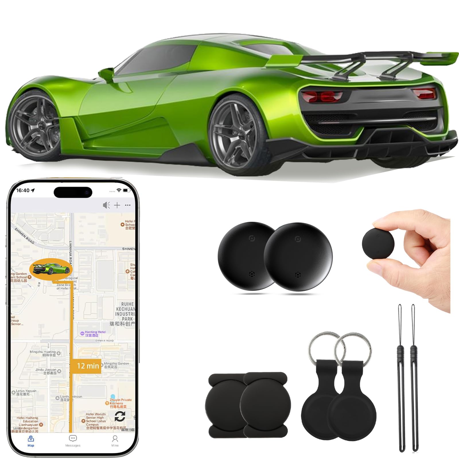 Car GPS Tracking Device for Vehicles–（Only Android） Strong Magnetic, No Monthly Fee, Waterproof, 365-Day Battery, Mini & Hidden Vehicle Tracker-picture-16