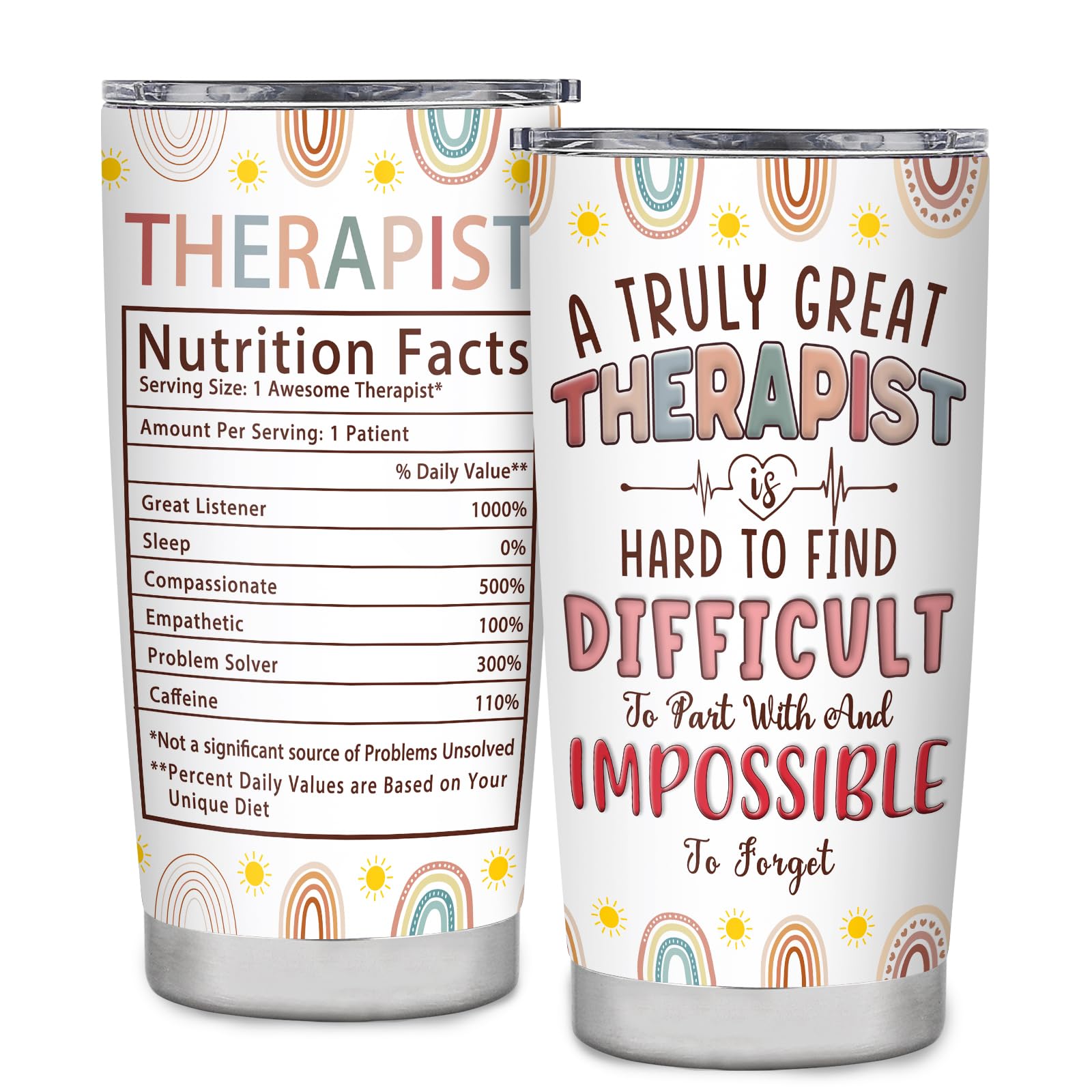 Therapist Gifts Tumbler,Respiratory Physical Speech Massage Occupational Mental Health Therapist Gifts,Therapist Office Decor,Travel Coffee Tumbler Mug 20oz