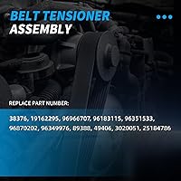 Vista 2 de 38376 Conjunto de polea tensora de correa para Chevrolet Aveo Aveo5 2004-2008, Suzuki Swift+ 2004-2008, Pontiac Wave Wave5 2005-2008 1.6L; gas