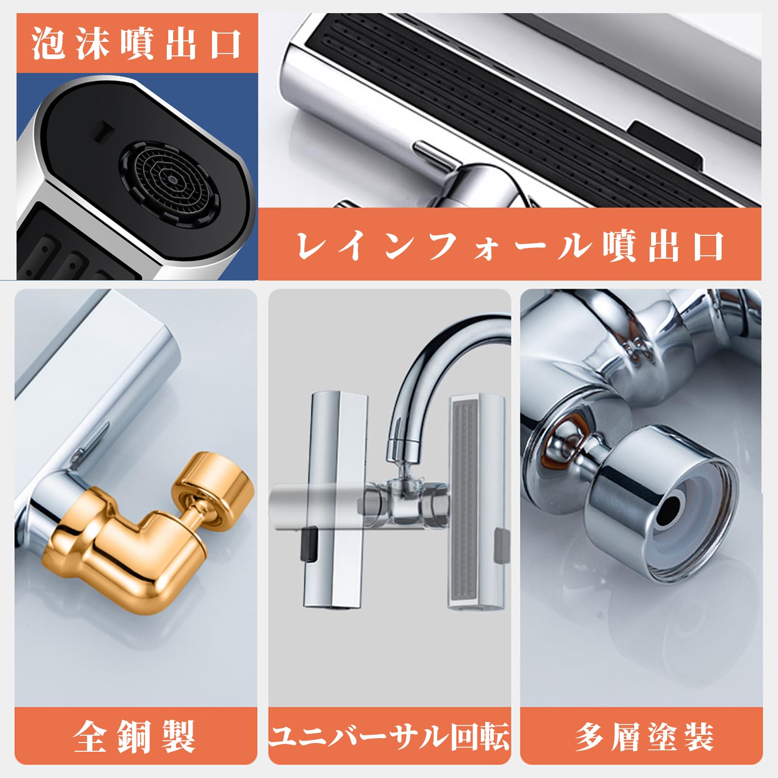 Amazon | 【2023革新第四世代】首振り蛇口シャワーヘッド MdskGang