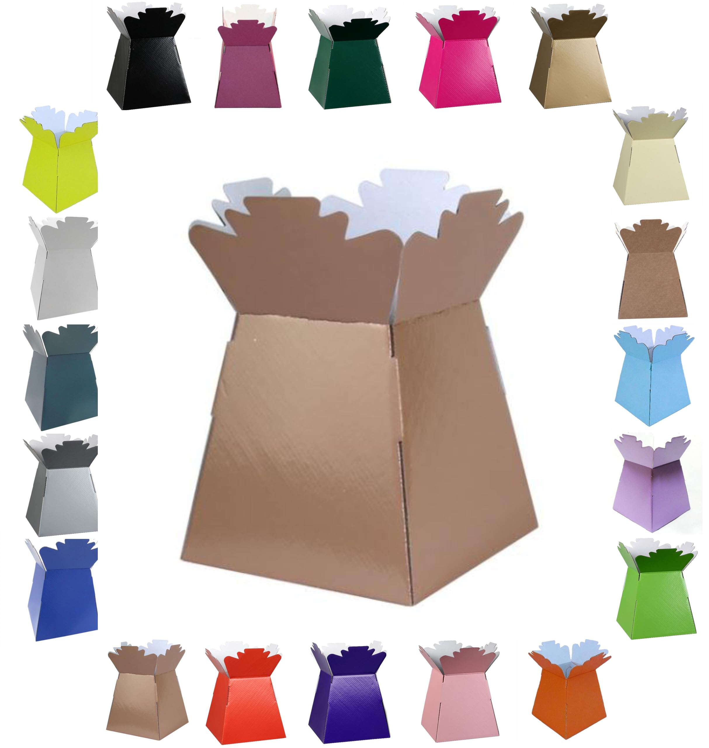 Glossy Vibrant Bouquet, Flower Box/Vase - Transportation Display, Presentation Boxes (30, Rose Gold) โ image 1