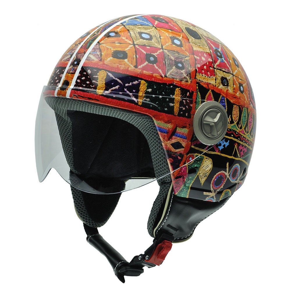 NZI 3D Vintage II Open Face Motorcycle Helmet — view 17