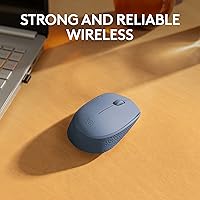 Vista 2 de Logitech M170 Wireless Mouse for PC, Mac, Laptop, 2.4 GHz with USB Mini Receiver, Optical Tracking, 12-Months Battery Life, Ambidextrous - Blue Grey
