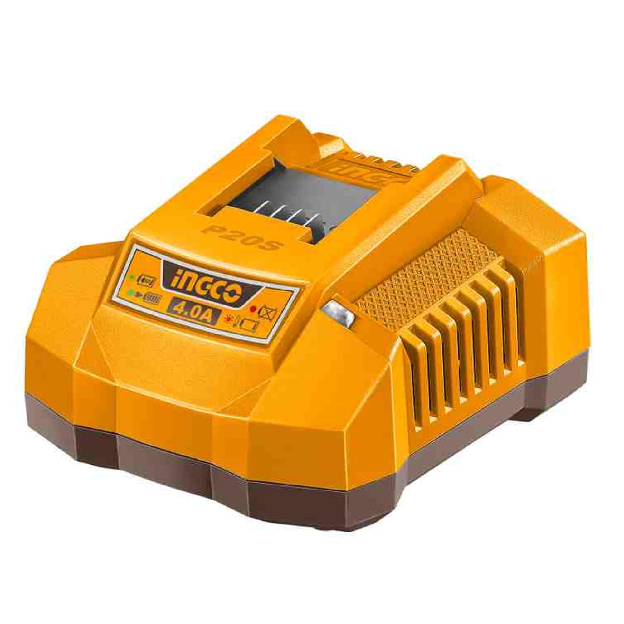 INGCO 20V Fast Intelligent Charger 4A, Serving Only Series 1.5Ah, 2.0Ah,3.0Ah, 4.0Ah and 5.0Ah Batteries, Compatible with All INGCO 20V Power Tools-image-1