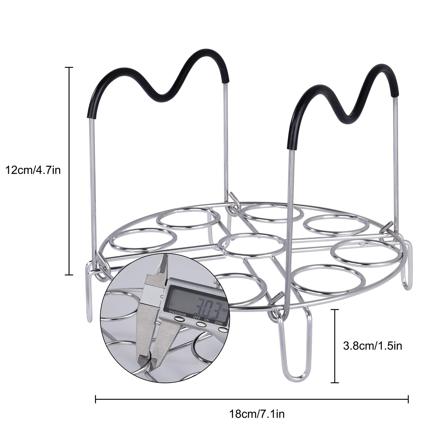 MaoXinTek - Posavasos para fregona con Asas de Silicona Resistente al Calor, Compatible con Accesorios