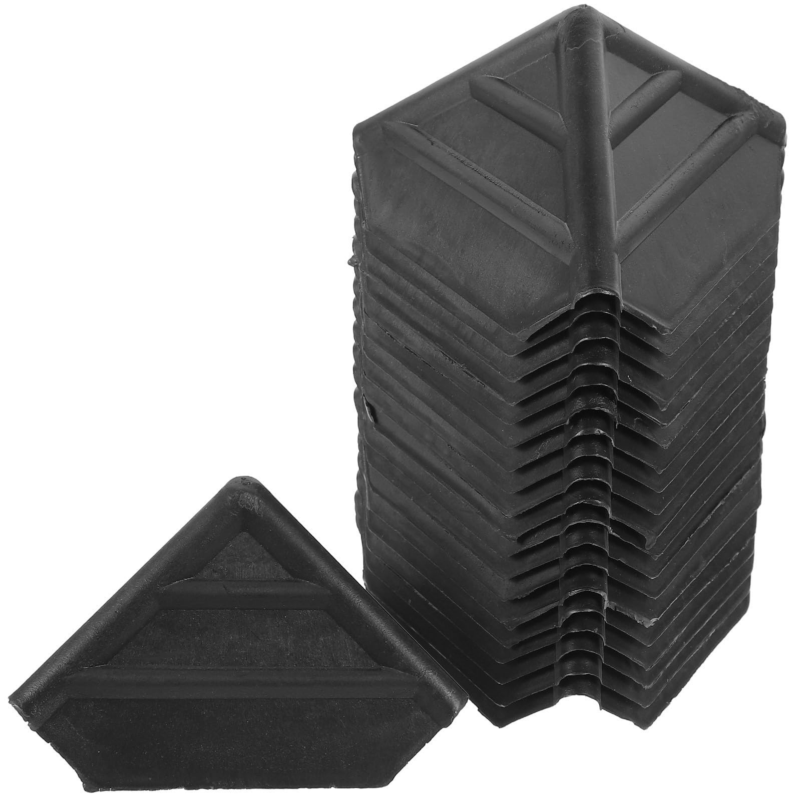 100 Stück Eckenschützer aus Kunststoff Schwarz Leichter und Wiederverwendbarer Kantenschutz für Möbel und Schränke für Verpackung und Versand