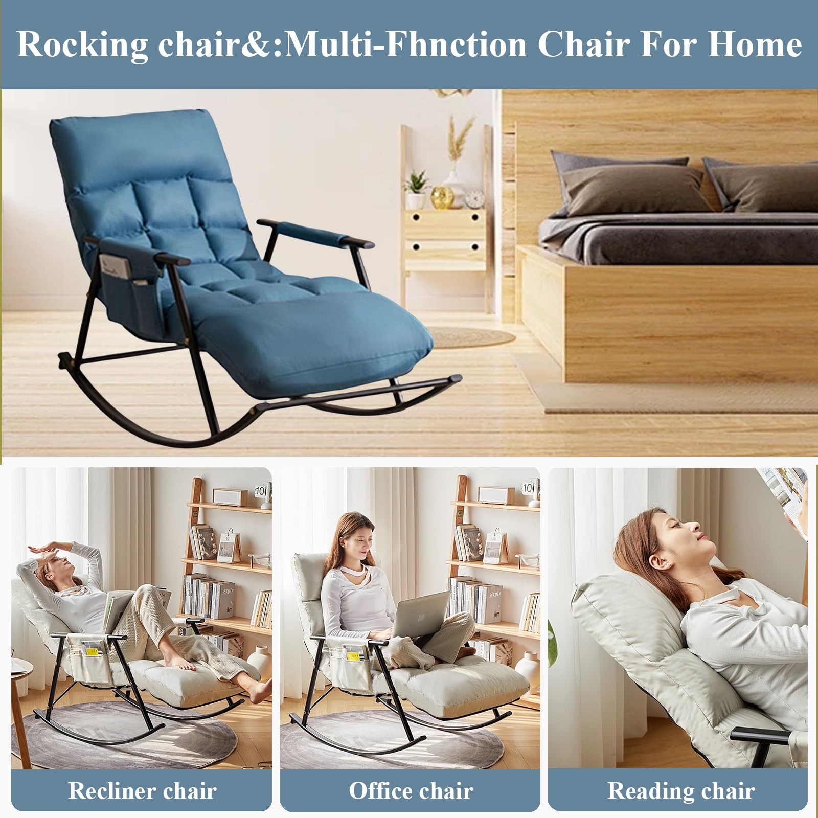 Sillones Para El Salón,mecedora Ajustables En Seis Posiciones,mecedora Lactancia,Butacas De Salon,sillon Relax,sillon Lectura,sillones,sillón Relax,butaca Dormitorio,silla Dormitorio,sillones Relax (