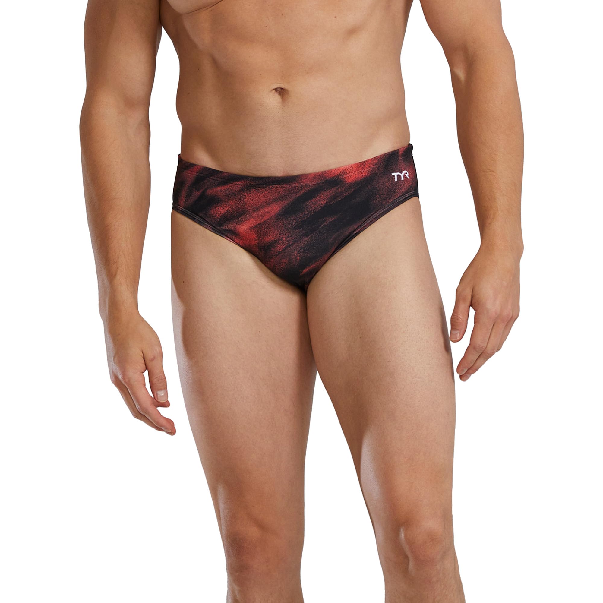 TYR Men's Durafast Elite Racer Brief Swimsuit Swim Briefs