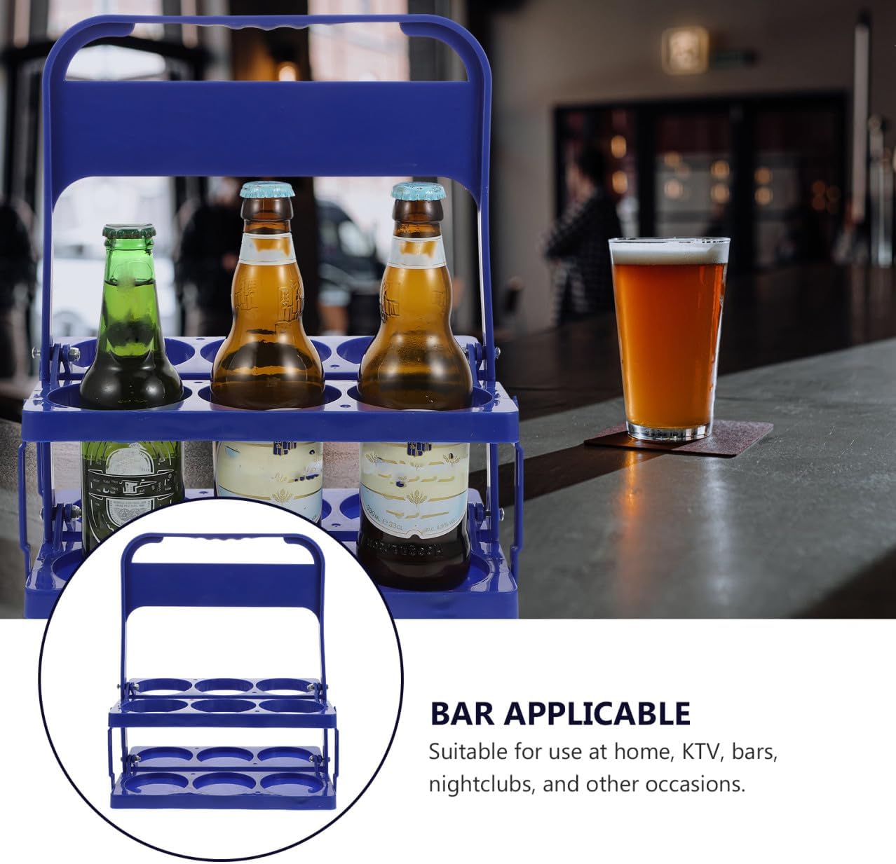 MERRYHAPY 1pc Portable Beer Holder for Easy Carrying Beer Bottle Organizer for Outdoor Use Convenient Wine Carrier for Parties and Events
