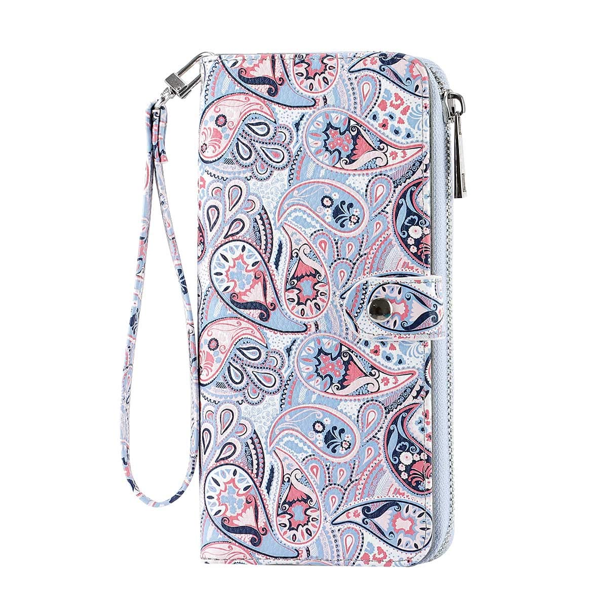 Wristlet Wallet for Women with Coin Pocket Multi Card Holder Purse