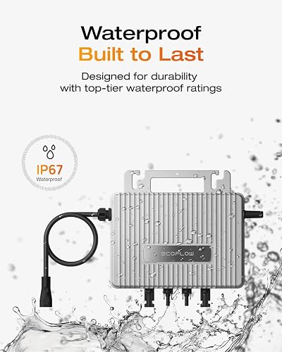 ECOFLOW Stream 800W Micro inverter, Smart Solar Inverter WiFi for Balcony Solar System, IP67 Waterproof, App Control, MPPT - 3