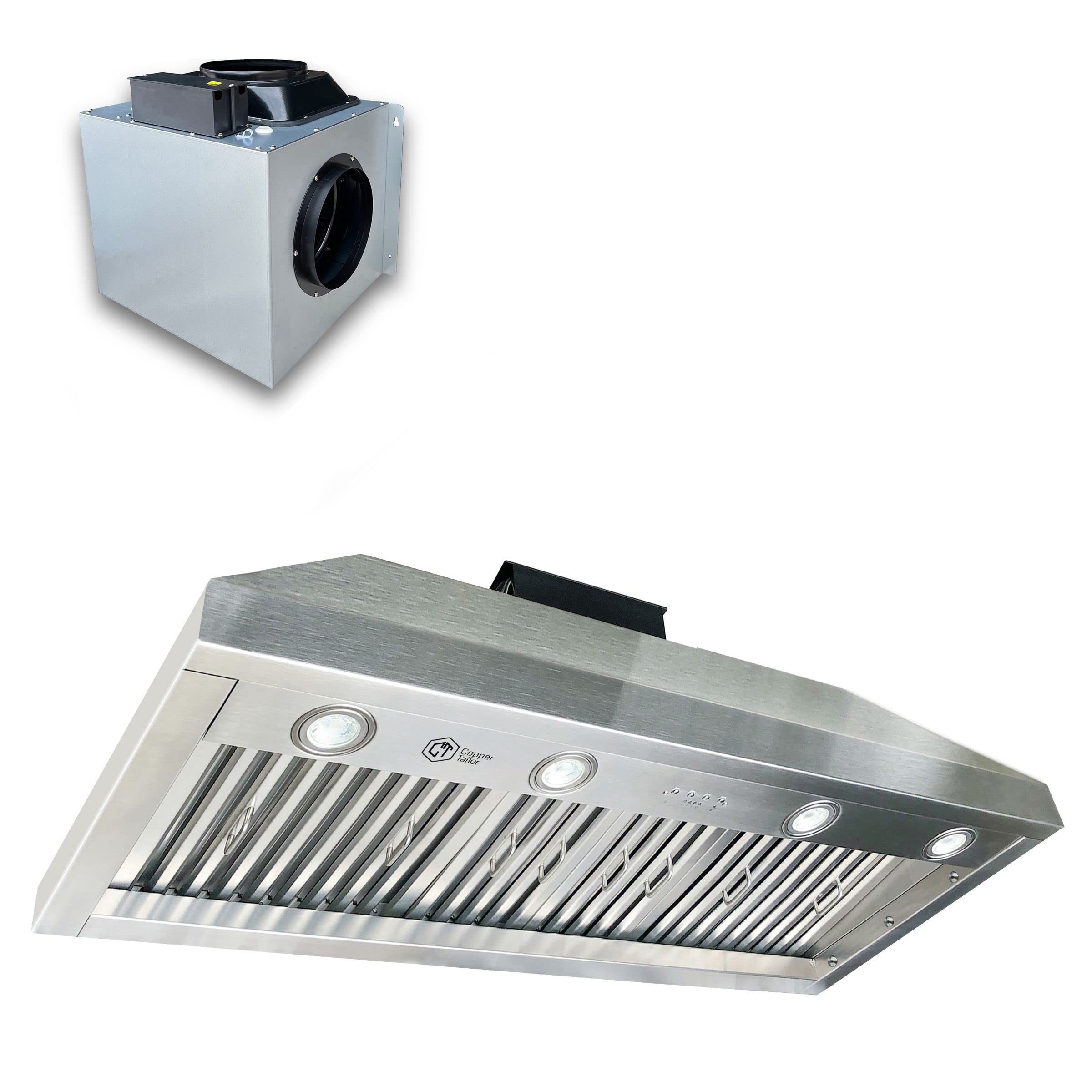 Buy 48inch Range Hood Insert with Inline Remote Blower, CT Copper