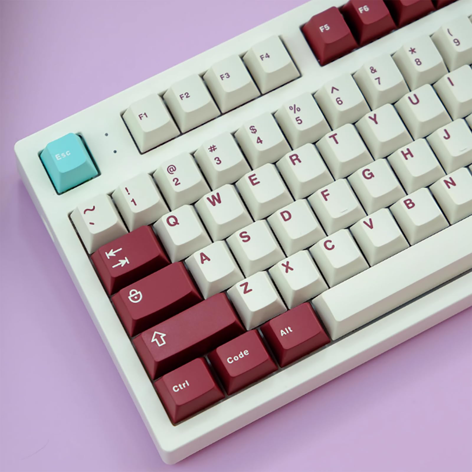 Juego de Teclas Yuru de 163 Teclas Cherry Double Hot para Teclado mecánico ISO ANSI 95% 75% 65% 60% Cherry MX Switches