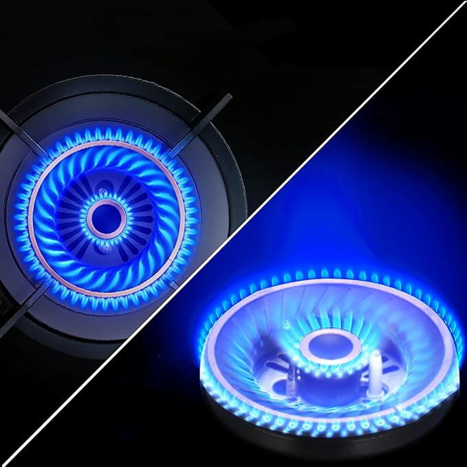 Estufa de Gas Empotrable 3 Puestos Negro Vidrio miniatura 3