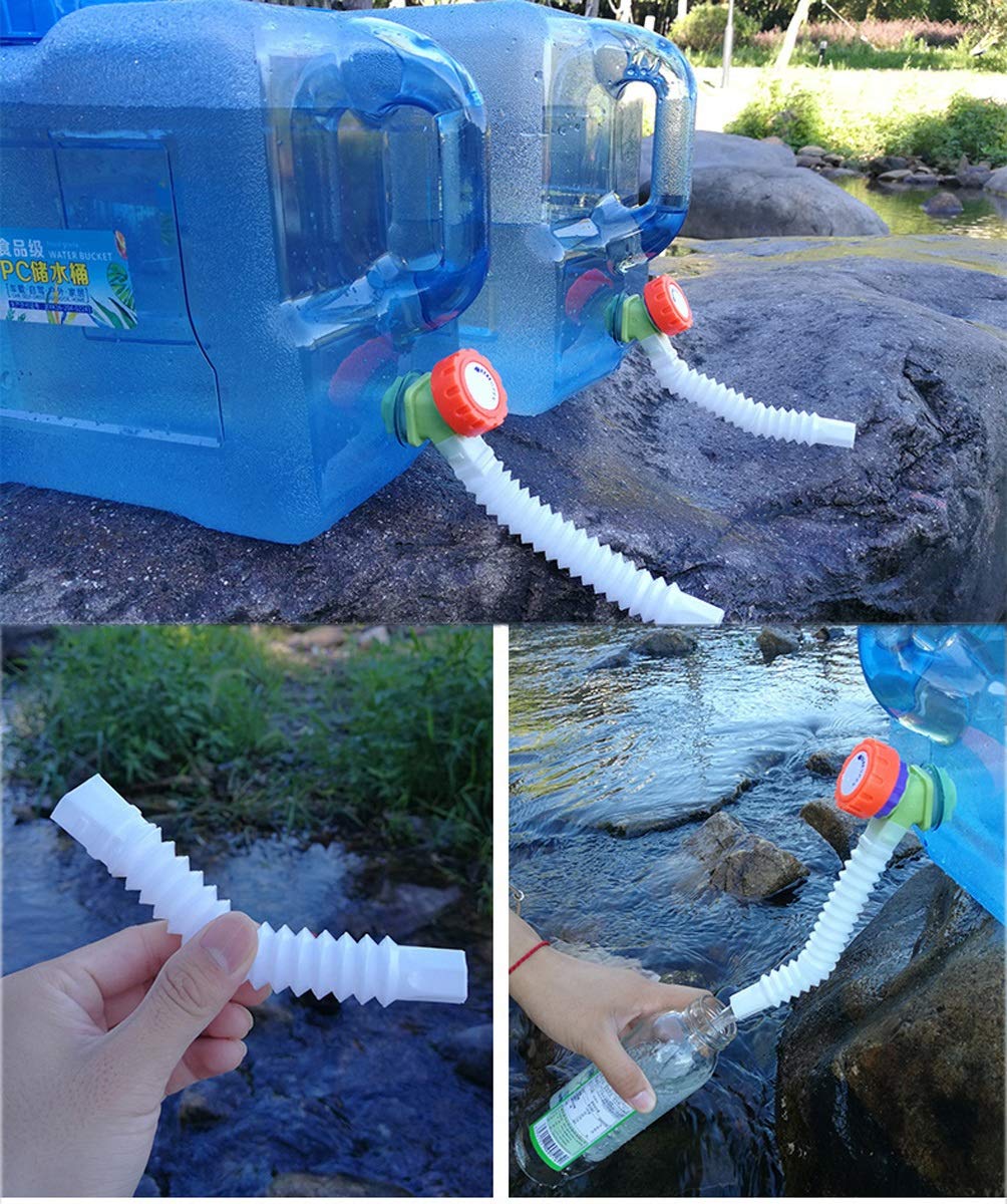 Bidones agua Bidón De Agua Tanque De Acampar Depósito Del Envase Del Agua Potable Con Grifo Envase Agua Que Acampa Para Escritorio, Plástico, Ideal Para Oficina, Camping, Zumo, Cóctel (Size : 18L)