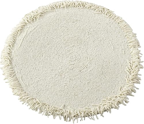 Fennco Styles Isla - Mantel individual redondo de 15 pulgadas (1 pieza)