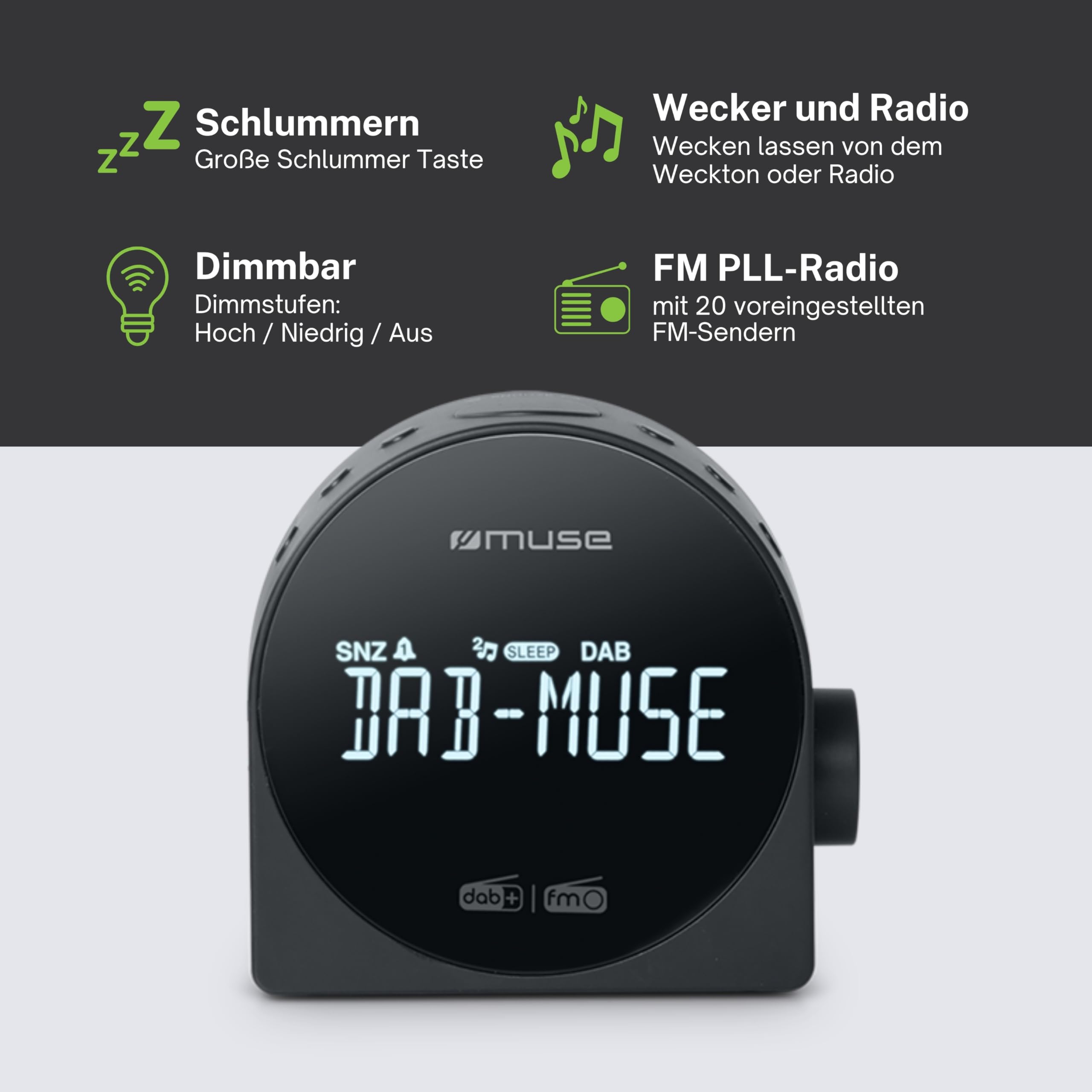 MUSE Radio réveil M-185 CDB
