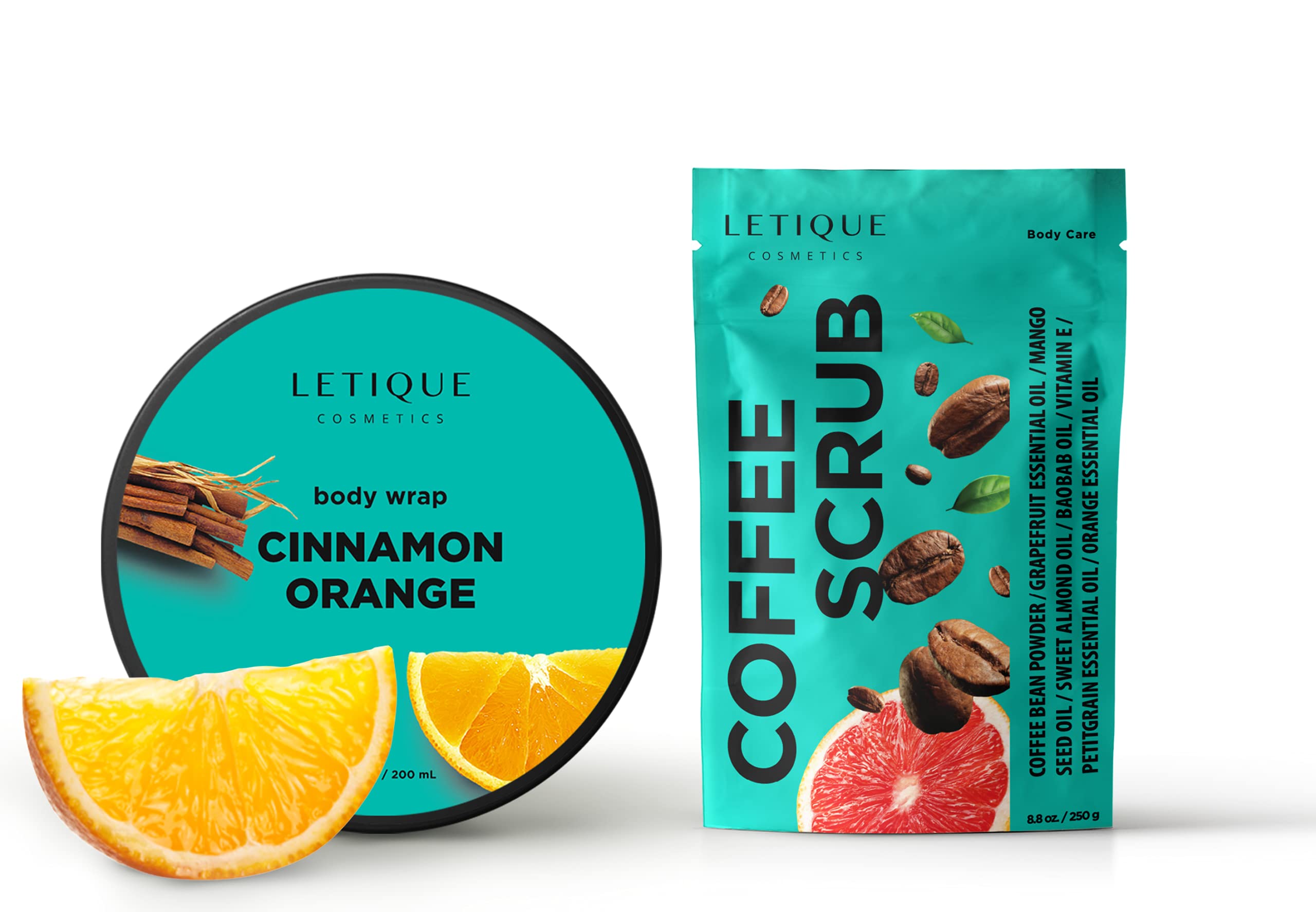 LETIQUE Cosmetics Hot Anti-Cellulite Complex with Coffee Scrub 250 g 200 ml