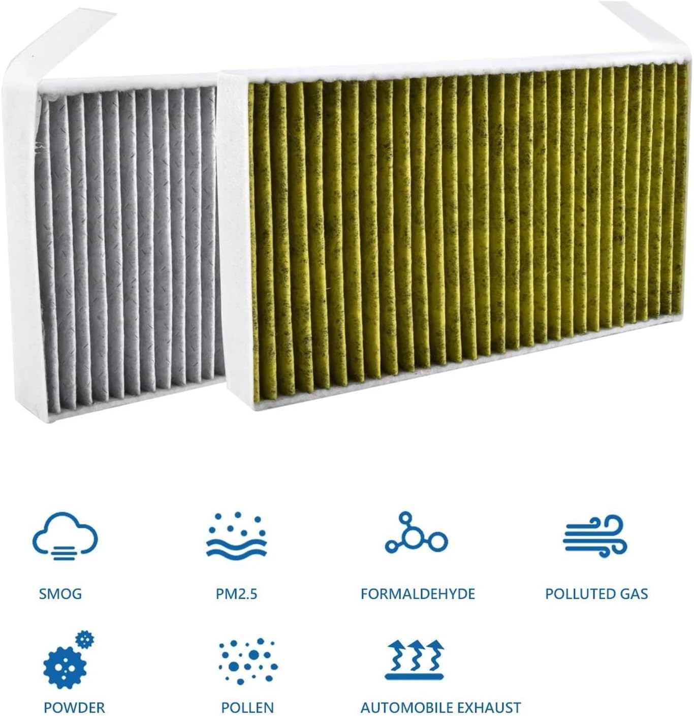 Car Air Conditioning for Tesla for Model 3 Y Activated Carbon Air Filter Car Air Conditioner Filter Element Replacement Kit with Tools