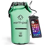Earth Pak Waterproof Dry Bag with Zippered Pocket Backpack Keeps Gear Dry for Boating, Beach Drybag, Kayak Accessories Waterproof Phone Case