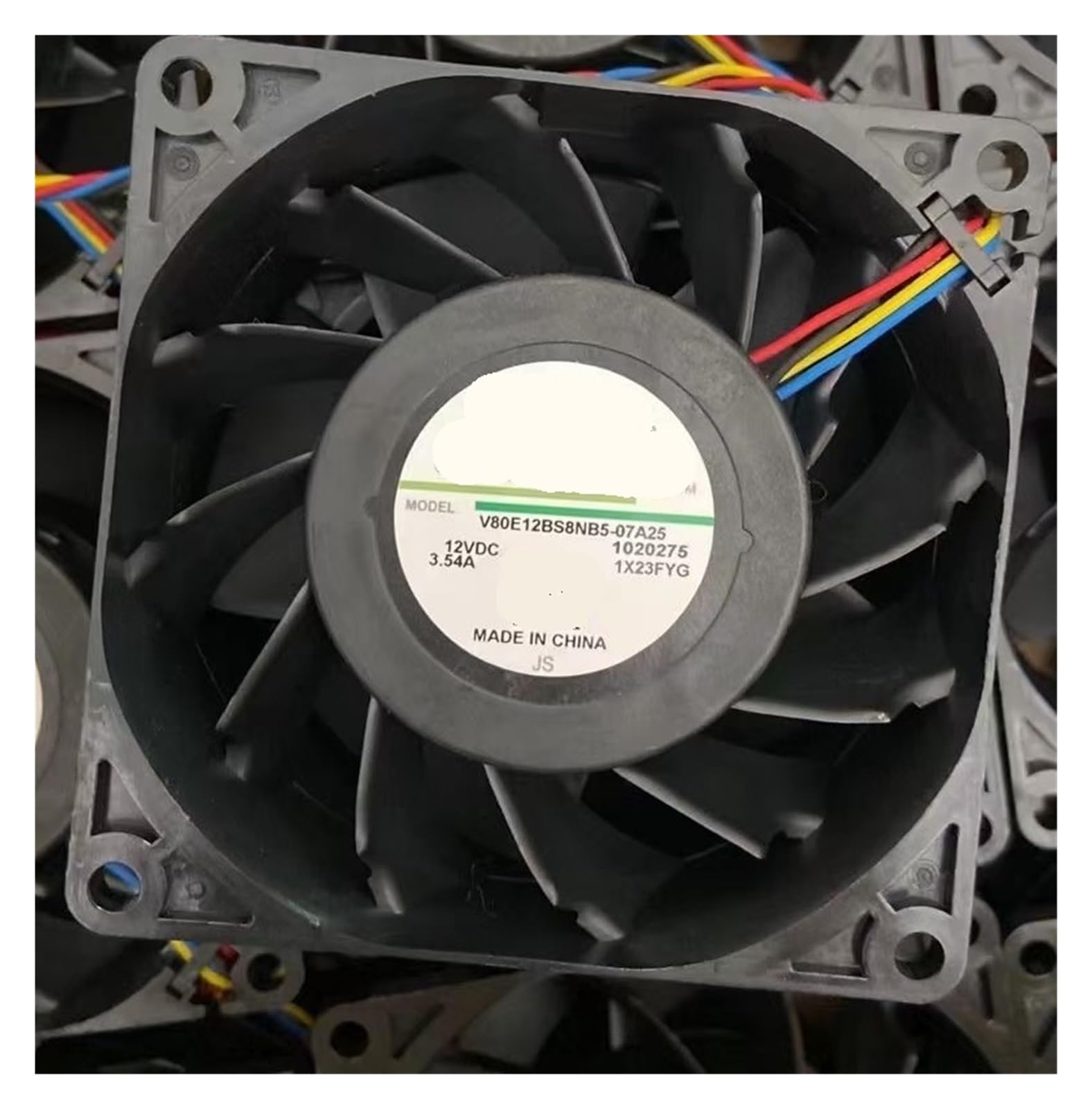 Ventilateur 80x80x38 mm DC 12V V80E12BS8NB5-07A25 pour serveur informatique