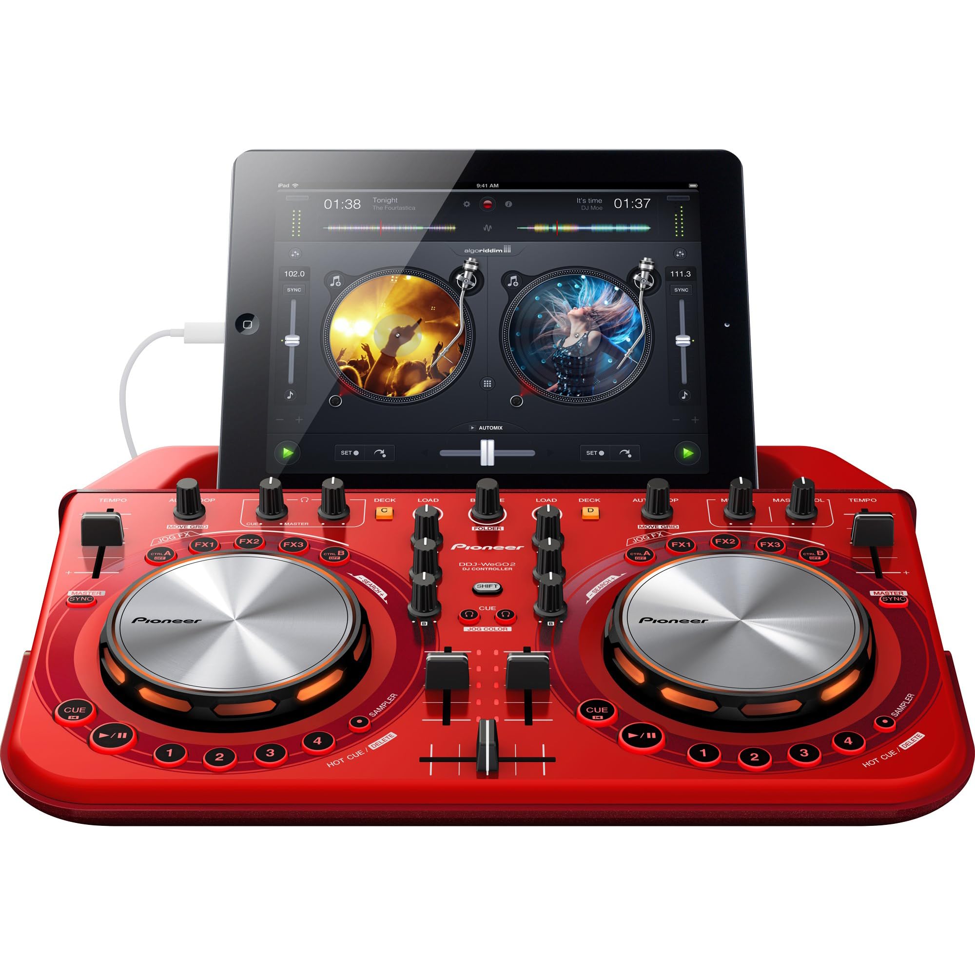 Pioneer DDJ-WEGO2 DJコントローラー Pioneer Pro DJ DDJ-WeGO2-R DJ Controller : Amazon.ca: Musical