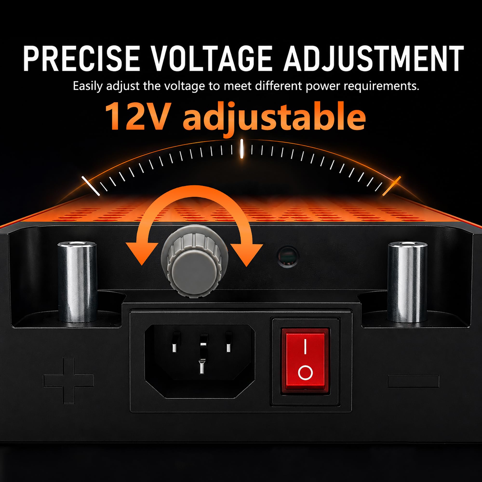 Upgraded AC to DC 12 V 50 A 600 W Alimentatore di rete da 230 V AC a DC, trasformatore industriale per striscia luminosa a LED, CCTV, radio SMPS (12 V 50 A 600 W)