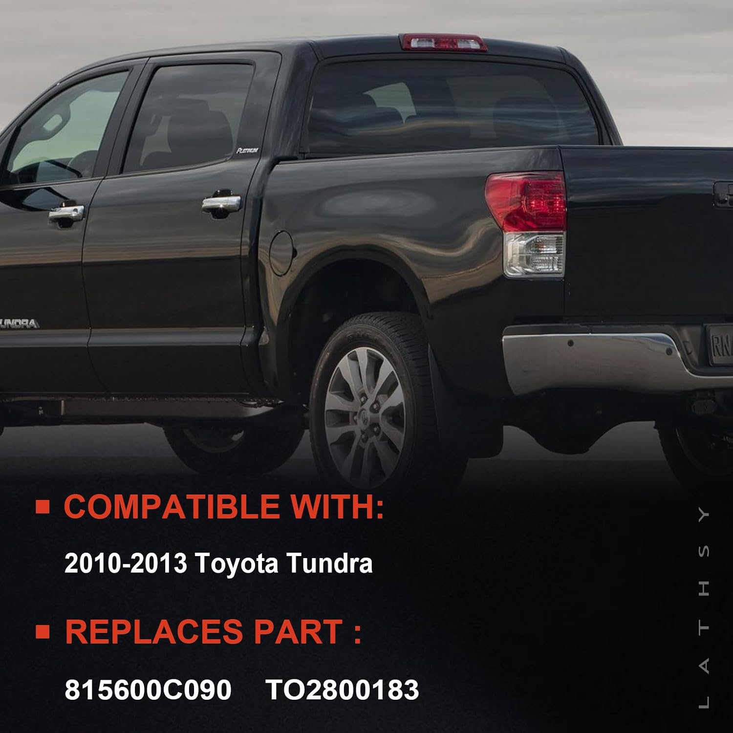 Tail Light Assembly Compatible With 2010-2013 Toyota Tundra Left Driver Side Side Rear Taillight Replace 815600C090 TO2800183