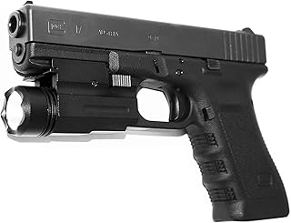 Trinity Flashlight for Walther ppq m2 Home Defense Tactical Optics Accessory Picatinny Weaver Base Mount Adapter Aluminum Black.