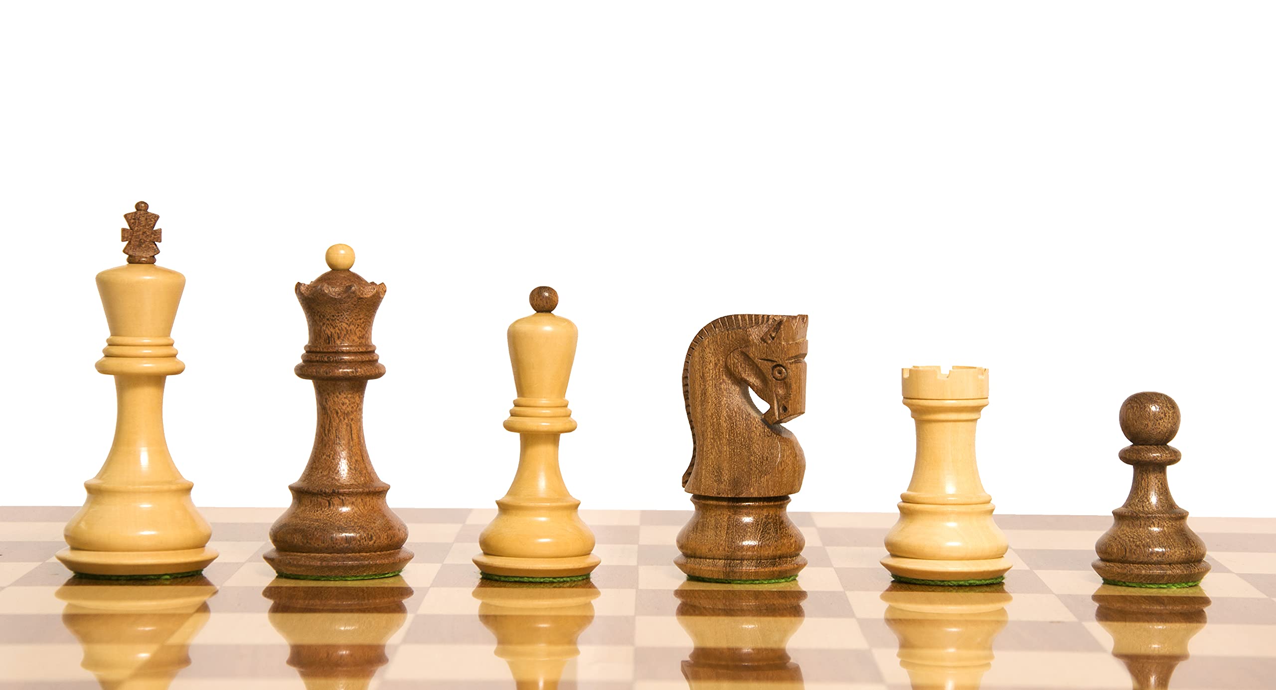 PALM ROYAL HANDICRAFTS 4" Inches Zagreb Staunton Wooden Chess Pieces only with 32 Chessmen and 2 Extra Queens Made of Rosewood and Boxwood .King Size - 4" inches (Weighted) (B0BKW7DHCQ) Amazon Price History, Amazon Price Tracker
